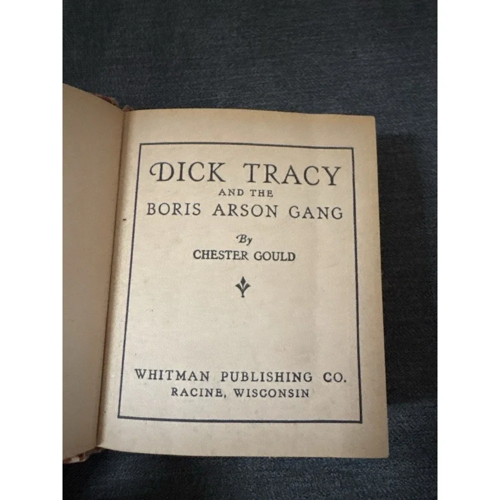 Dick Tracy Boris Arson Gang 1935 Big Little‎ Book #1163 Whitman VG Chester Gould